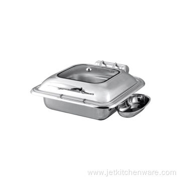 Glass Lid Hydraulic Induction Chafer Chafing Dish